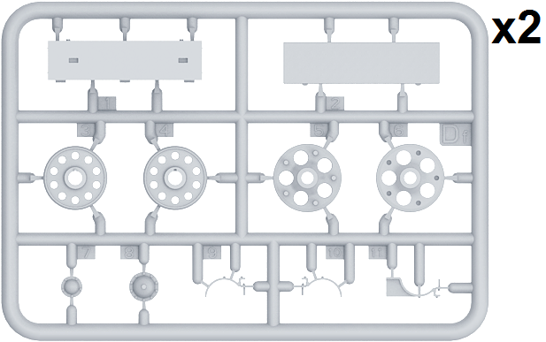 MiniArt 37033 T-34/85 SEA STAR WHEELS SET 1/35 – image 3