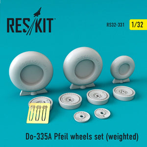 RESKIT RS32-0331 DO-335А &amp;quot;PFEIL&amp;quot; WHEELS SET (WEIGHTED) 1/32