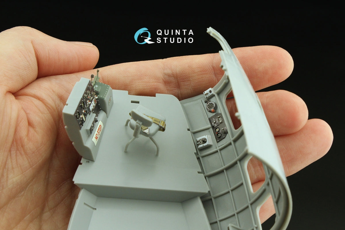 Quinta Studio QD32236 Boeing B-17E/F Navigator, bombardier, waist and tail gunners compartments. 3D-Printed colored Interior (HK models) 1/32 – obrázek 9