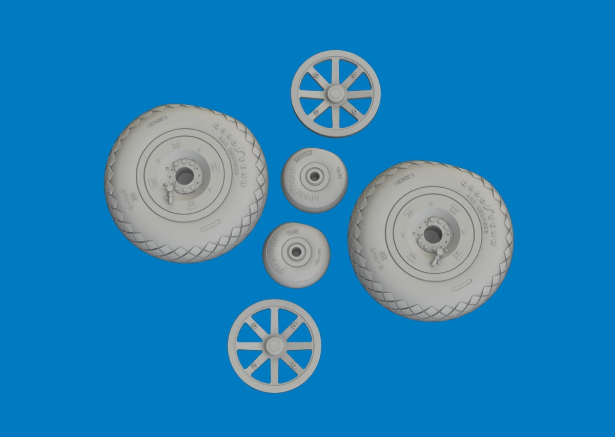 Eduard 6481057 P-40E wheels diamond tread Eduard 1/48 – image 4