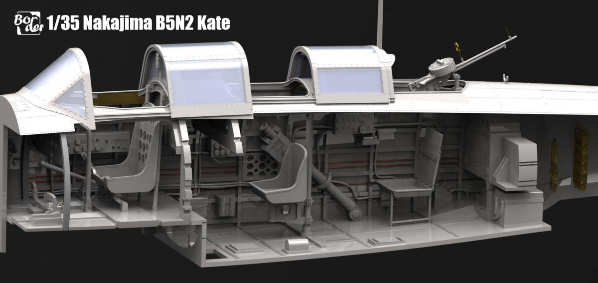 Border Model BF-005 Nakajima B5N2 Type 97 Carrier Attack Bomber &amp;quot;Kate&amp;quot; w/ Full interior 1/35 – Bild 13