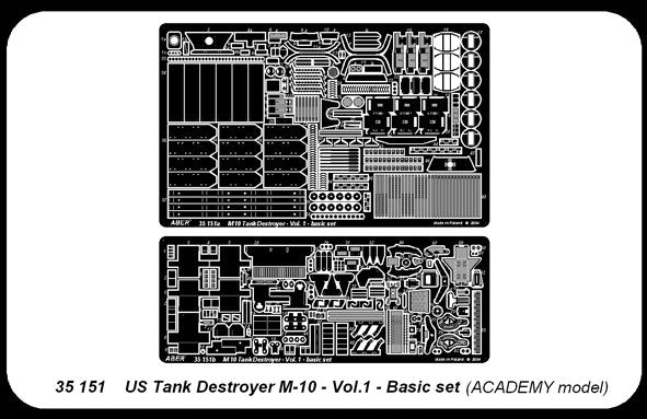 Aber 35151 American Tank Destroyer Part 1 Basic Set (ACA) (1/35) – imagen 5