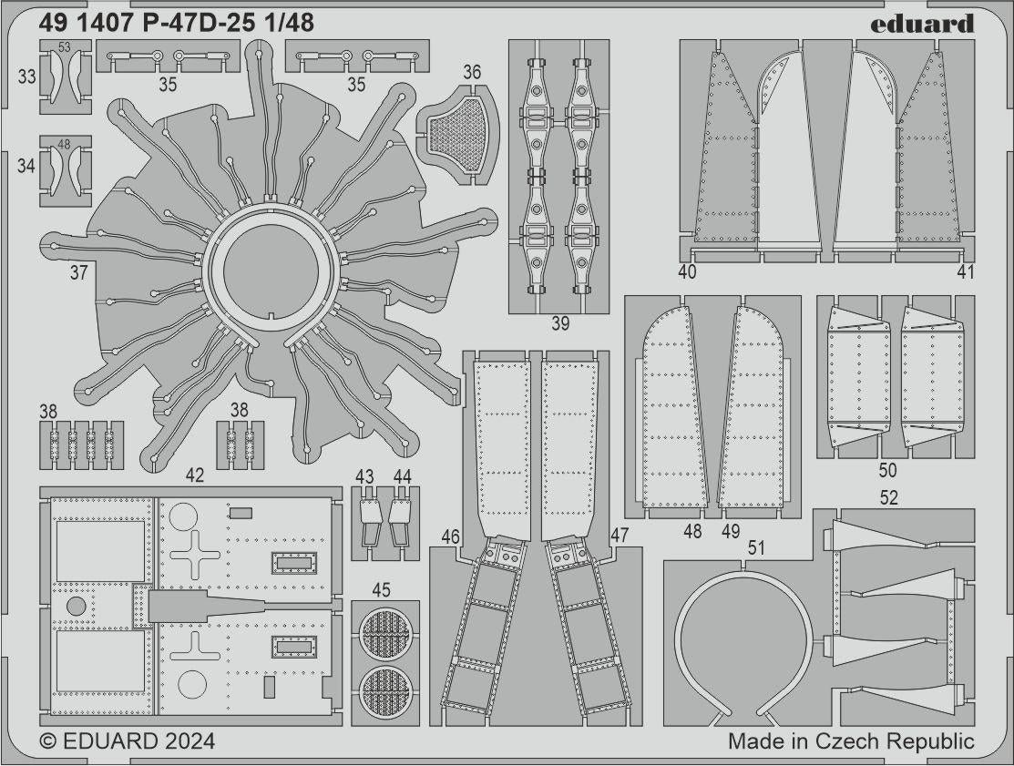 Eduard BIG49401 P-47D-25 MINICRAFT 1/48 – Bild 3