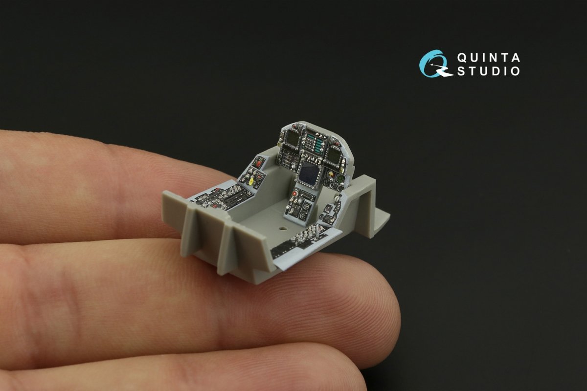 Quinta Studio QDS-48277 F/A-18А 3D-Printed &amp;amp; colored Interior on decal paper (HobbyBoss)(Small version) 1/48 – immagine 11
