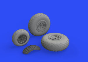 Eduard 632149 B-24 wheels (9spoke front wheel) 1/32 HOBBY BOSS – obrázek 2