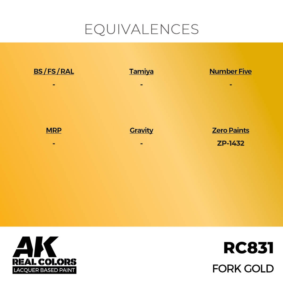 AK Interactive RC831 Fork Gold 17 ml – image 3