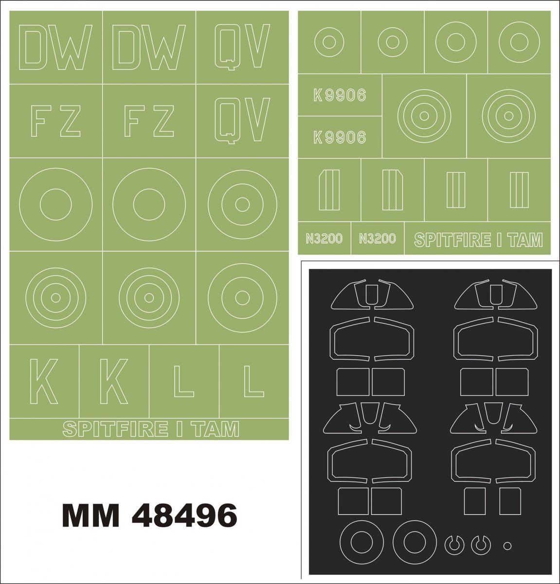 Montex MM48496 Spitfire AND TAMIYA 61119 1/48