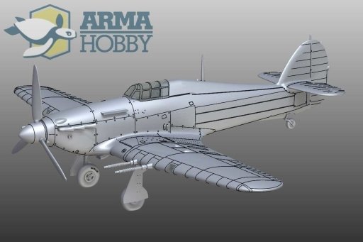 Arma Hobby 70036 Hurricane Mk IIc Model Kit 1/72 – Bild 2