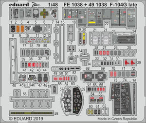 Eduard FE1038 F-104G late 1/48 KINETIC MODEL