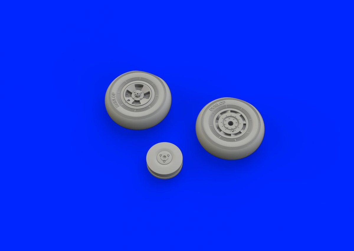 Eduard 648421 Tempest Mk. V wheels late 1/48 EDUARD – obrázek 2