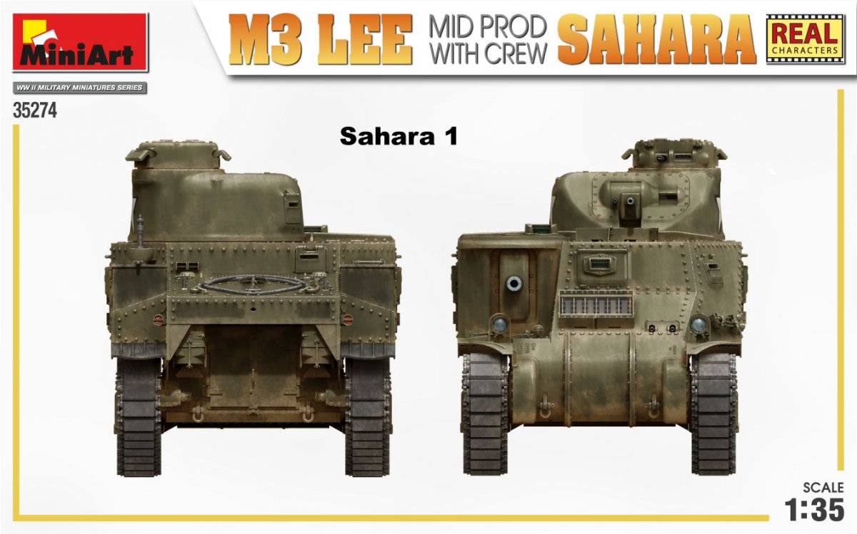 MiniArt 35274 M3 LEE MID MADE BY SAHARA w/CREW 1/35 – imagen 4