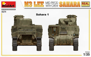 MiniArt 35274 M3 LEE MID MADE BY SAHARA w/CREW 1/35 – imagen 4