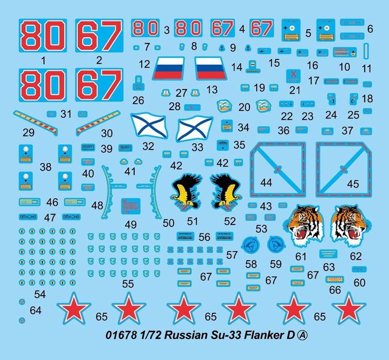 Trumpeter 01678 Russian Su-33 Flanker D 1/72 – image 7