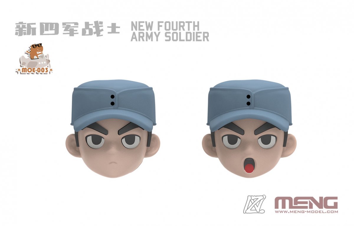 Meng Model MOE-003 New Fourth Army Soldier 100mm – obrázek 2