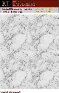 RT-Diorama 35884 Printed Accessories: Marble white Floor No.6 1/35