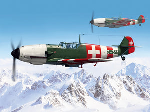 Wingsy Kits D5-12 Swiss Air Force Fighter MESSERSCHMITT Bf 109 E-3a 1/48