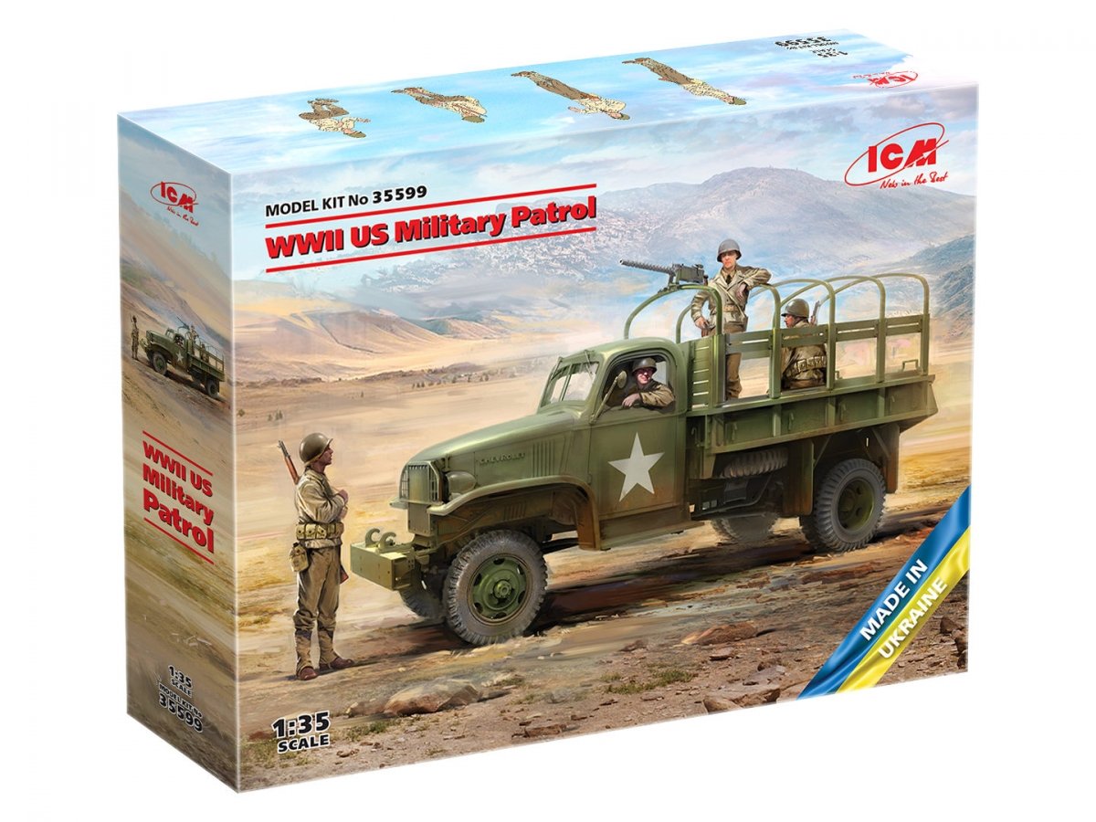 ICM 35599 WWII US Military Patrol (G7107 with MG M1919A4) 1/35 – image 2