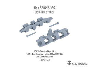 ET Model P35-080 WWII German Tiger（P）Workable Track ( 3D Printed ) 1/35