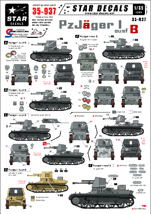 Star Decals 35-937 PzJager I ausf B 1/35
