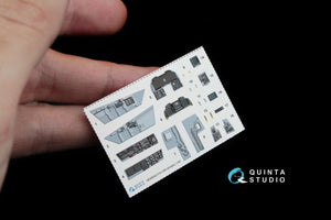 Quinta Studio QD48042 F/A-18A 3D-Printed &amp;amp; colored Interior on decal paper (for Kinetic) 1/48 – image 2