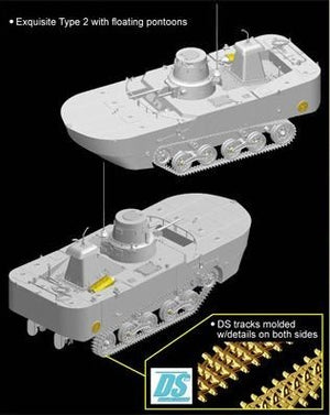Dragon 6712 IJN Type 2 (Ka-Mi) Amphibious Tank (1/35) – Bild 3
