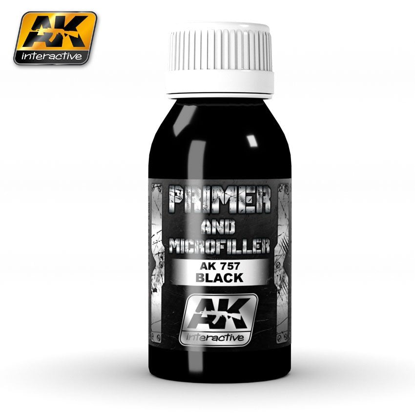 Apprêt et micro-mastic noir AK757 d&amp;#39;AK Interactive