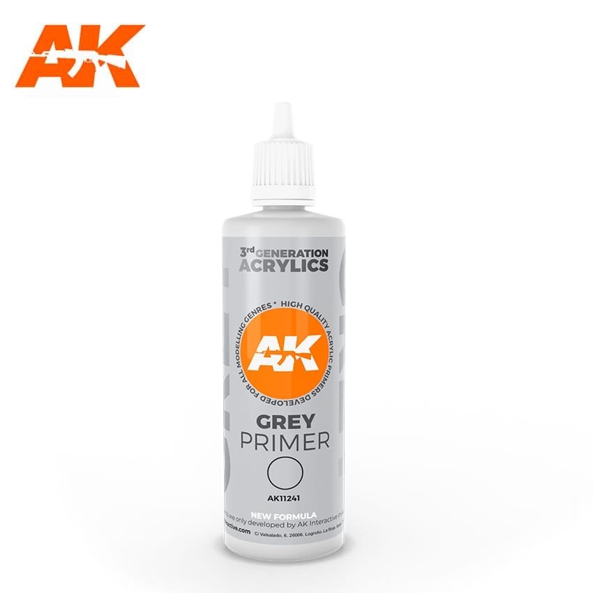 AK Interactive AK11241 GRAY PRIMER 100ML