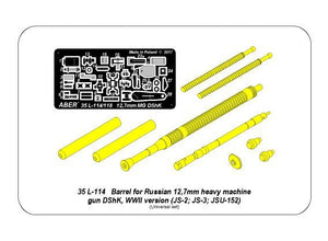 Aber 35L-114 Barrel for Russian 12.7mm heavy machine gun DShK, WWII version (JS-2:; JS-3; JSU-152) (1/35) – image 23