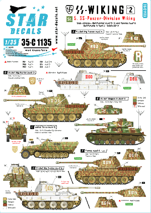 Star Decals 35-C1135 SS-Viking #2 1/35