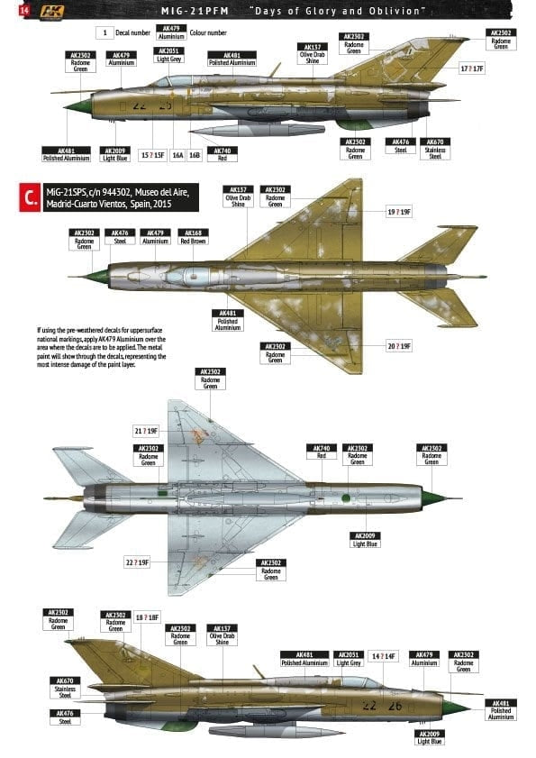 AK Interactive AK148003 MiG-21PFM Days of Glory and Oblivion 1/48 – image 5