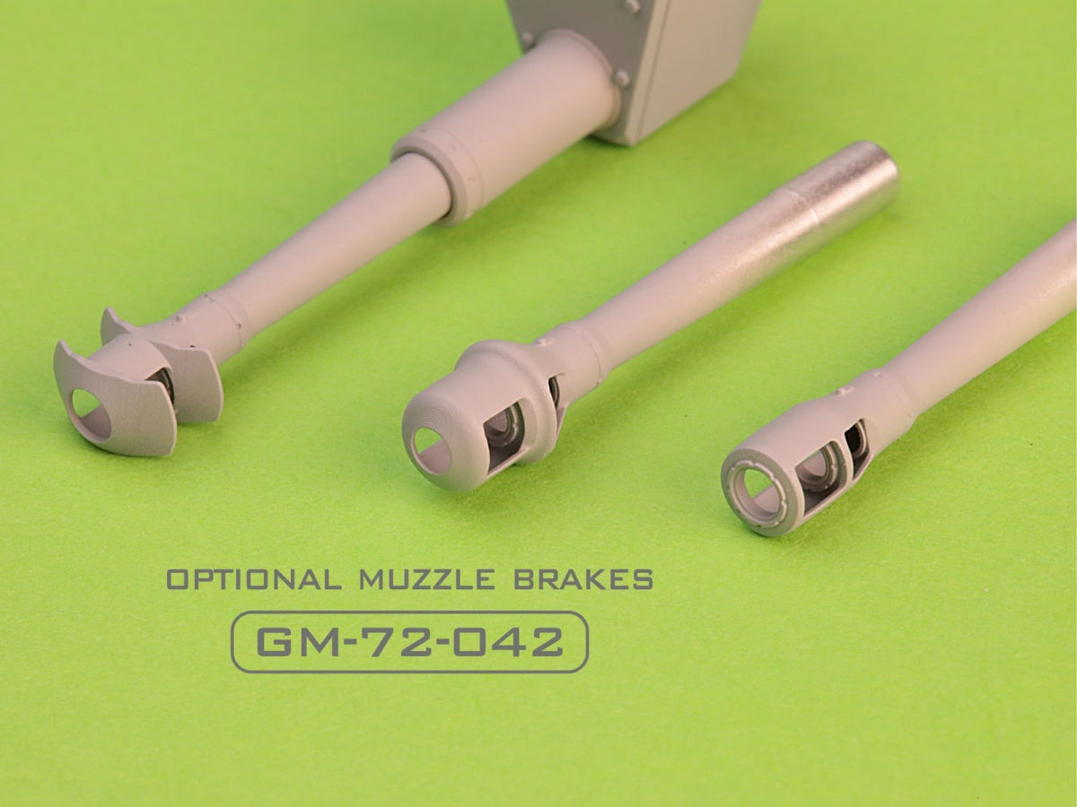 Master GM-72-040 Sturmhaubitze 42 - 10.5 cm StuH 42 L/28 - working barrel with resin muzzle brake and mantlet cover 1/72 – Bild 5