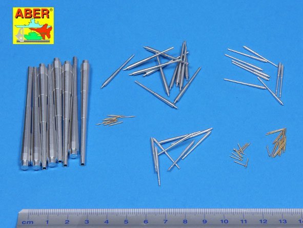 Aber 200L-04 Set of barrels for Bismarck 380mm x 8, 150mm x 12, 105mm x 16 37mm x 16, 20mm x 22 1/200 – Bild 2