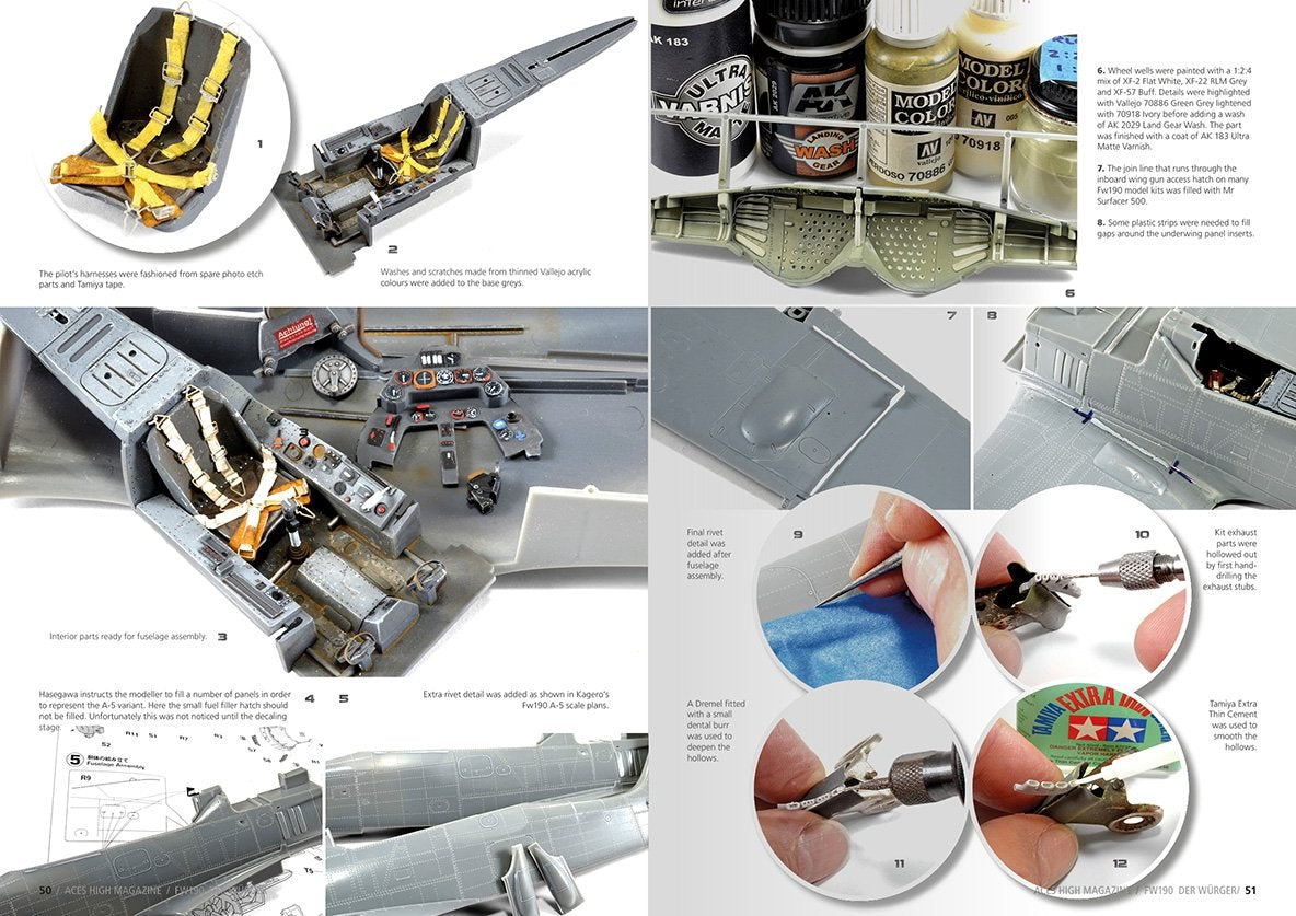 AK Interactive AK2921 ACES HIGH ISSUE 11 FW 190 DER WÜRGER (English) – obrázek 3