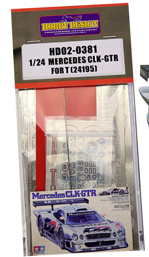 Kit de photodécoupe Hobby Design HD02-0381 pour Mercedes CLK-GTR Tamiya 24195 1/24 