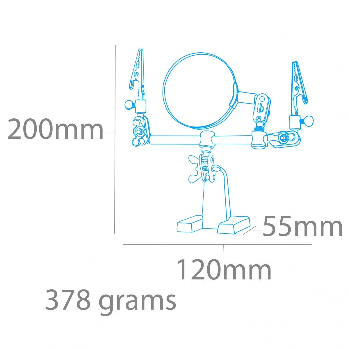 Modelcraft PCL2228 Helping Hands &amp;amp; Glass Magnifier – image 5