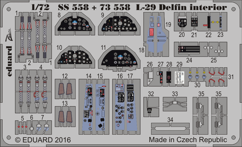 Eduard 73558 L-29 Delfin 1/72 AMK
