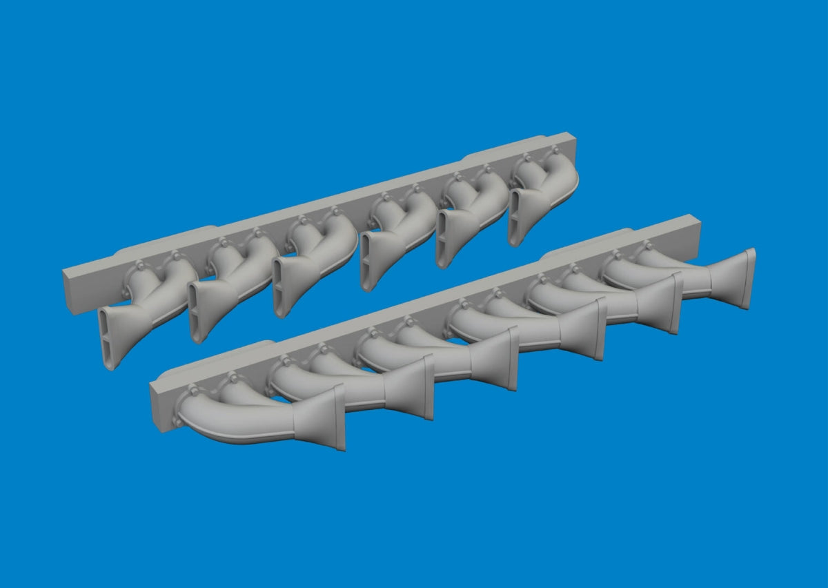 Eduard 6481049 P-39 exhaust stacks fishtail PRINT ARMA HOBBY 1/48 – image 3
