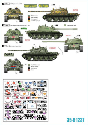 Star Decals 35-C1237 Domovinski Rat / Homeland War 1991-95. T-55A. 1992-93 1/35 – image 2