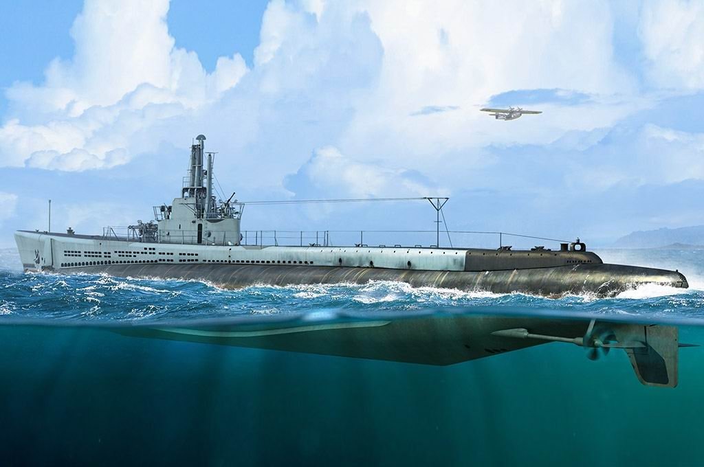 Hobby Boss 83524 US Navy Submarine &amp;quot;Little Shark&amp;quot; SS-212 1944 1/350
