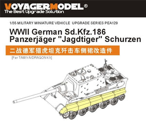 Voyager Model PEA129 WWII German Sd.Kfz.186 Panzerjager &amp;quot;Jagdtiger&amp;quot; Schurzen (For TAMIYA/DRAGON Kit) 1/35 – obrázek 4