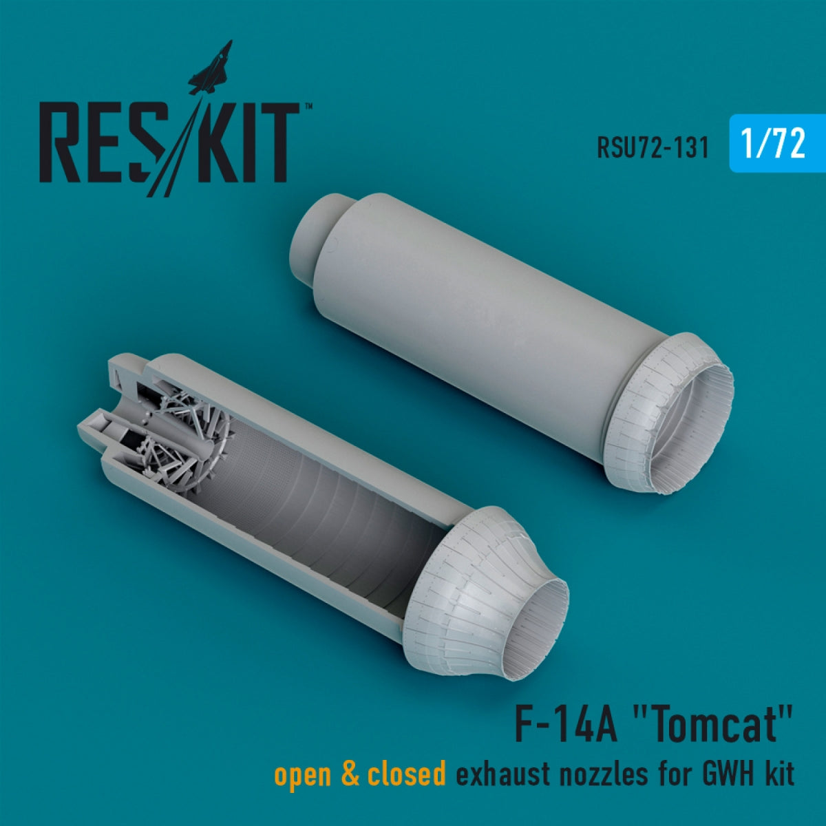 RESKIT RSU72-0131 F-14A « Tomcat » tuyères d'échappement ouvertes et fermées pour kit GWH (impression 3D) 1/72 