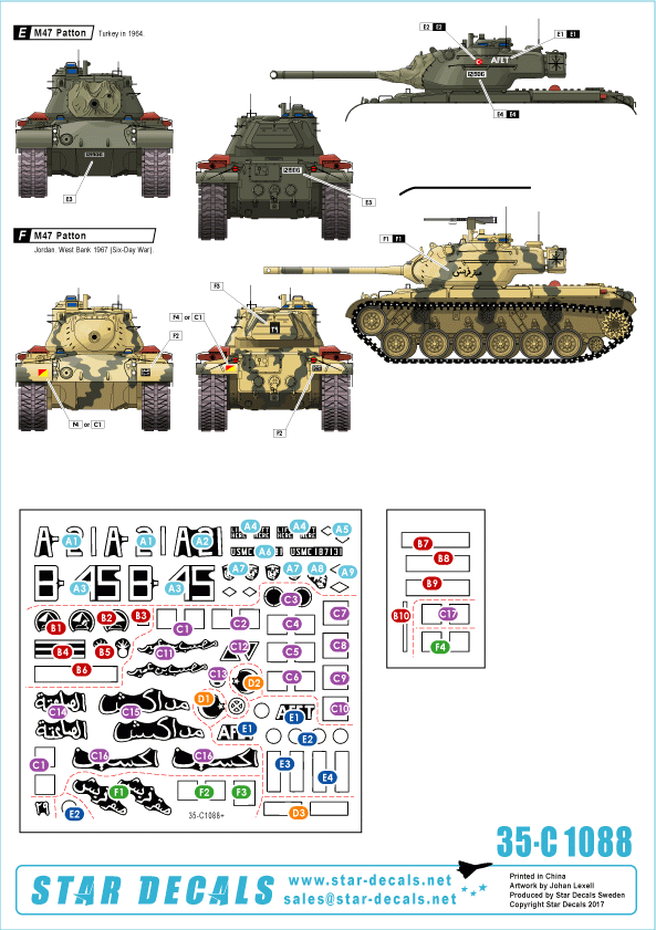 Star Decals 35-C1088 M47 Patton #4 1/35 – Bild 2