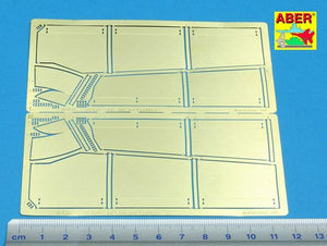 Aber 35A041 Side skirts for Jagdtiger (1/35) – obrázek 2
