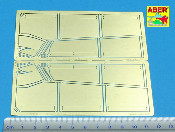 Aber 35A041 Side skirts for Jagdtiger (1/35) – obrázek 2