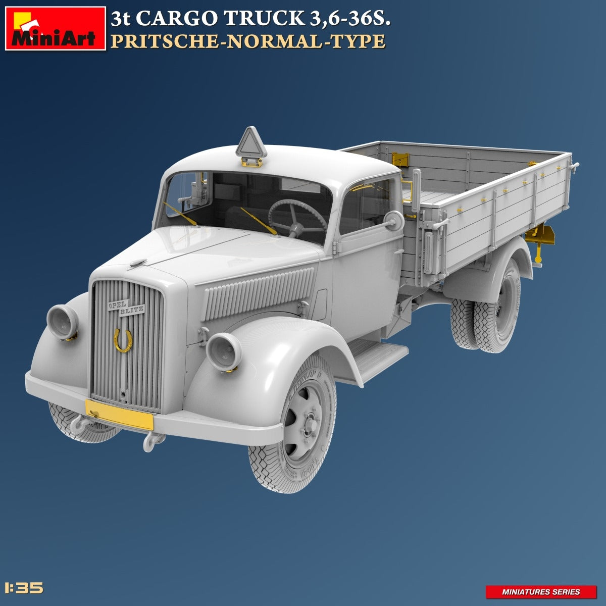 MiniArt 38079 3t CARGO TRUCK 3.6-36S. PRITSCHE-NORMAL-TYPE 1/35 – Bild 2