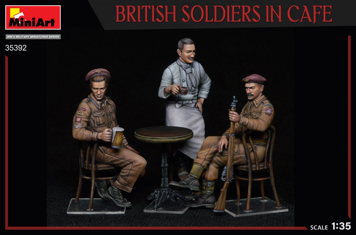 MiniArt 35392 BRITISH SOLDIERS IN CAFE 1/35 – immagine 3