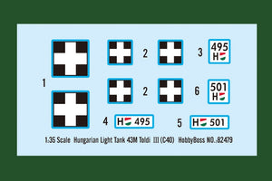 Hobby Boss 82479 Hungarian Light Tank 43M Toldi III(C40) 1/35 – Bild 4