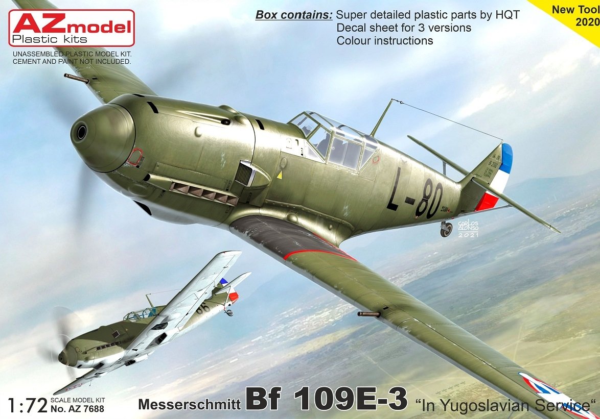 AZ Model AZ7688 Bf 109E-3 "In Yugoslavian service" 1/72