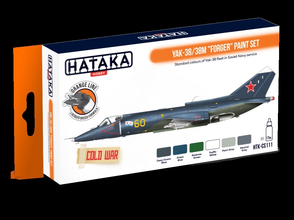 Hataka HTK-CS111 Yak-38/38M &amp;quot;Forger&amp;quot; paint set (6x17ml) – image 3