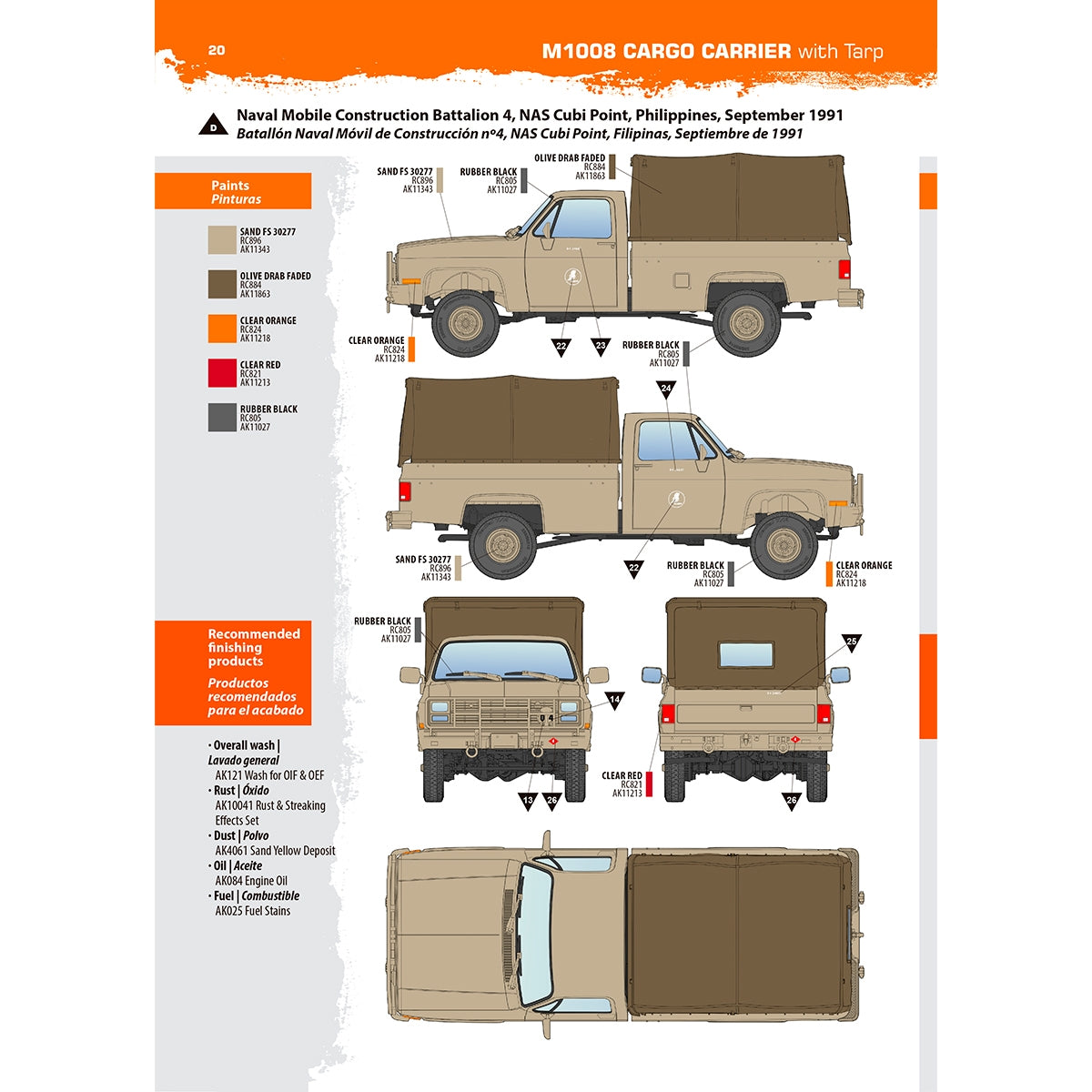 AK Interactive AK35031 M1008 TROOP CARRIER WITH TARP 1/35 – image 17